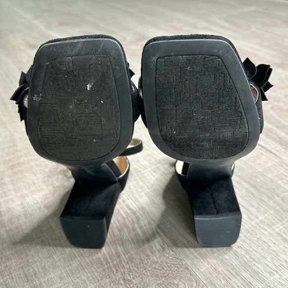 UNISA Black Cozzie Open Toe Block Heeled Sandals Women’s - Picture 8 of 12